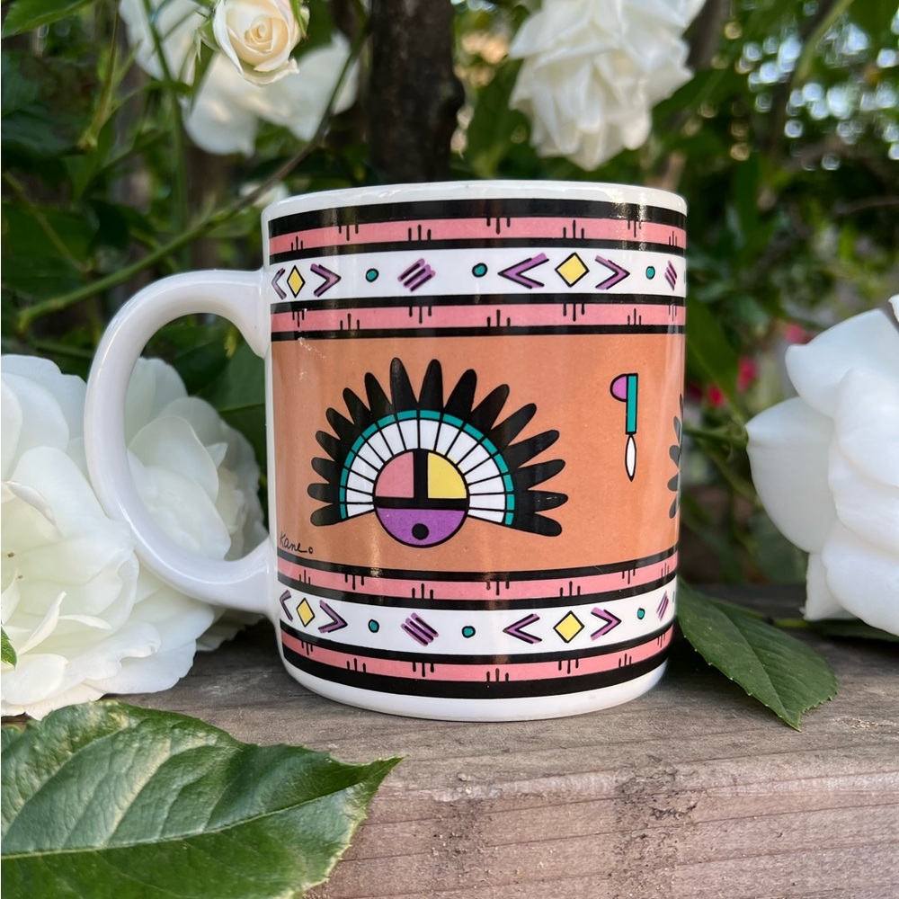 Vintage 90’s Native American Kachina Coffee Mug